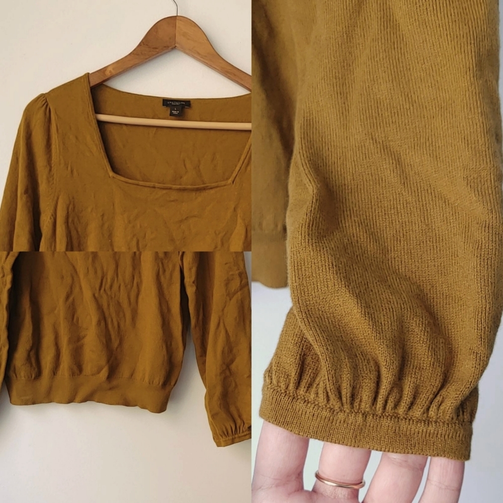 Ann Taylor Square Peasant Sweater